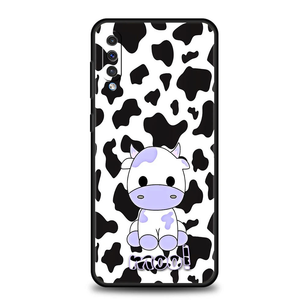 Милый чехол для телефона с молочной коровой Samsung Galaxy A24 A13 A53 A73 A33 A22 A12 5G A02 A03 A70 A50 A10