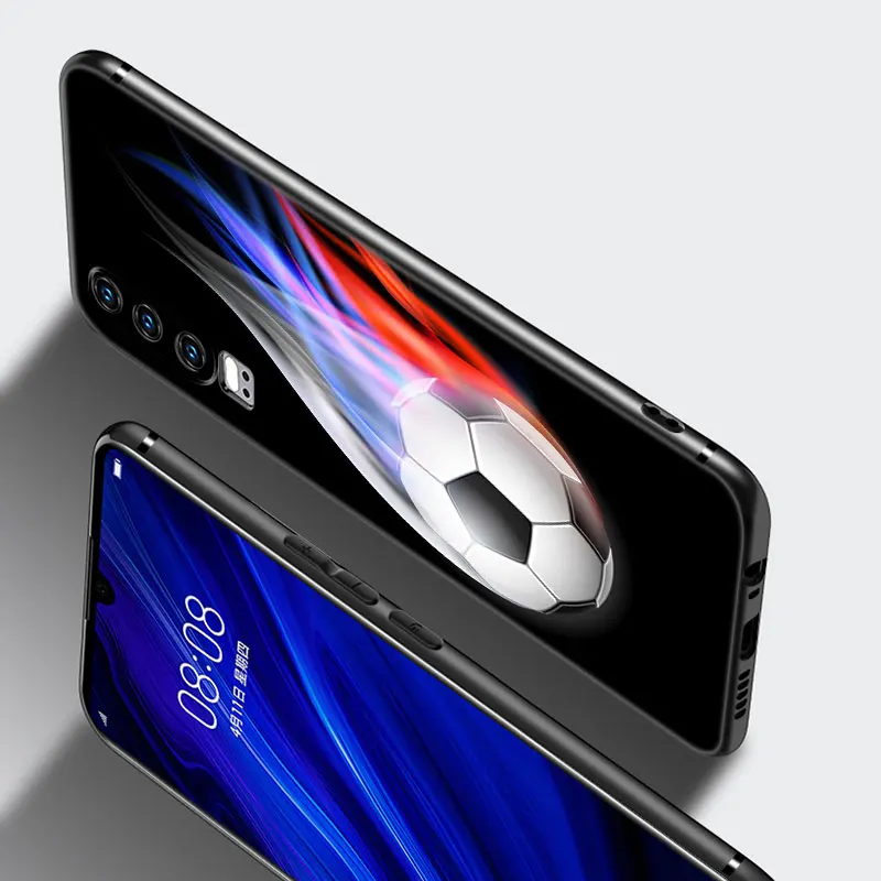 Чехол для телефона с огненным футбольным мячом Huawei P20 P30 P40 P50 P Smart Z S Pro P8 P9 P10 Lite 5G E