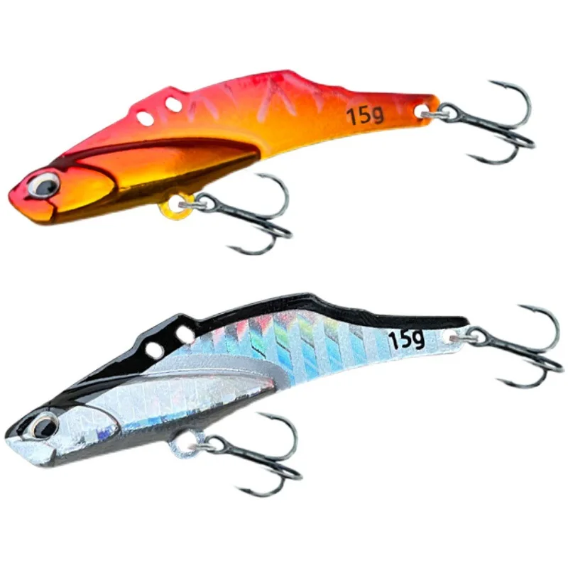 

Металлическая искусственная приманка vib, приманка Luya, погружная универсальная приманка, 7 г, 10 г, 15 г, 20 г, блестящая приманка, аксессуары для р...