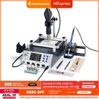 Паяльная станция WEP 853AAA + с программным управлением, автоматическая паяльная станция с BGA, термофеном для предварительного нагрева