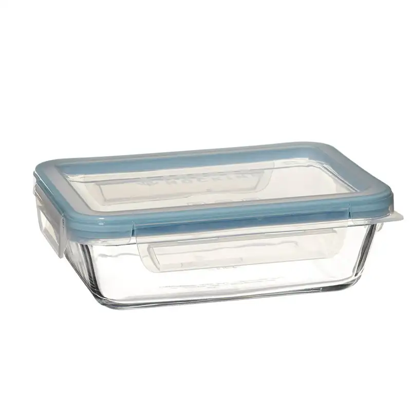 

Fashionable Rectangular TrueLock Locking Lid Glass Food Container Storage. Storage organizer Makeup organizer Kitchen storage