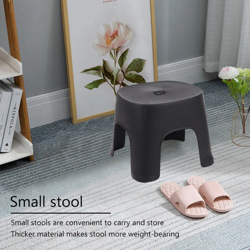 

Small Bench Anti-Skid Coffee Table Plastic Simple Stool Adult Thickening Children's Stool For Shoes Short Stool