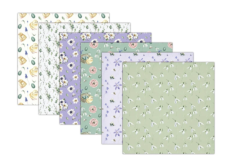 KSCRAFT 6 дюймов Односторонняя печатная в полном цветах креативная бумага для