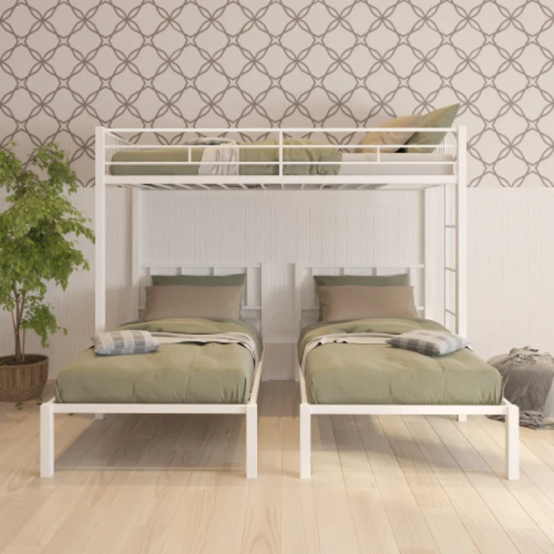 

Triple Twin Bunk Bed,can Be Separated Into 3 Twin Beds Main Material Metal This Bunk Bed Made By Sturdy Metal Proviafety