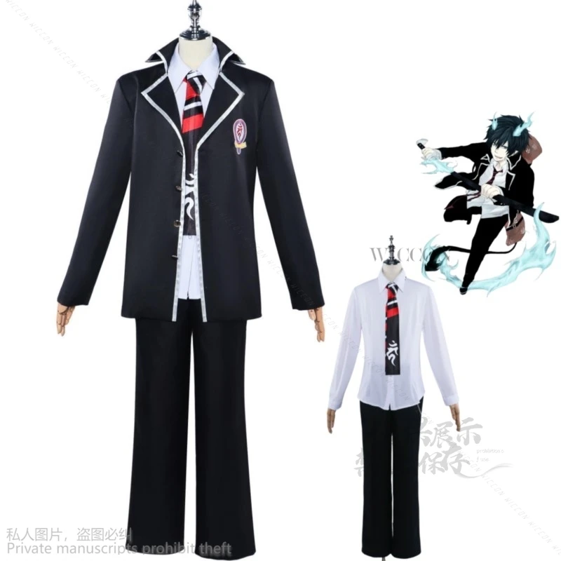 Аниме Синий Экзорцист Okumura Rin Косплей Костюм Япония Южная Корея JK Школьная форма