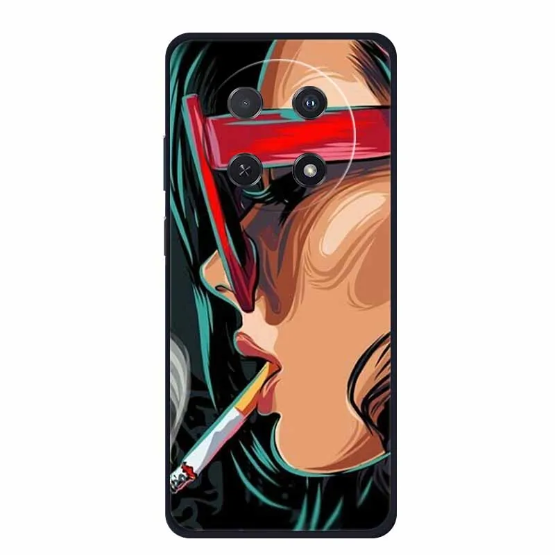 Чехол для телефона Huawei Nova 12i чехол Nova12i черный силиконовый мягкий задняя крышка 6 7