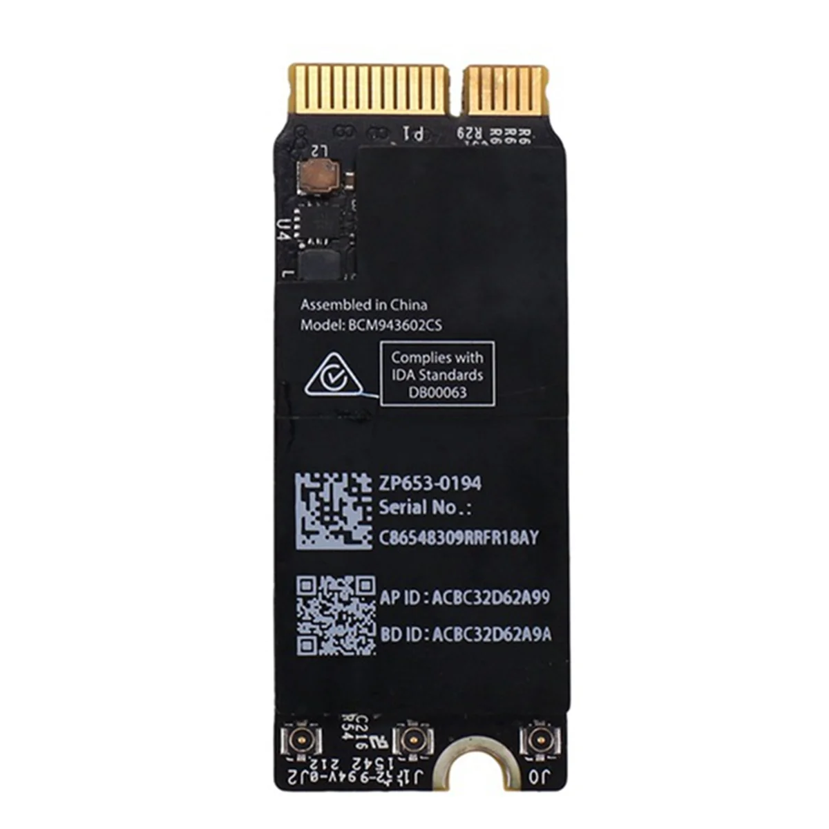 Беспроводная Wi-Fi-карта Bcm943602CS для Macbook Pro Retina 13 дюймов 15 A1398 A1502 2015