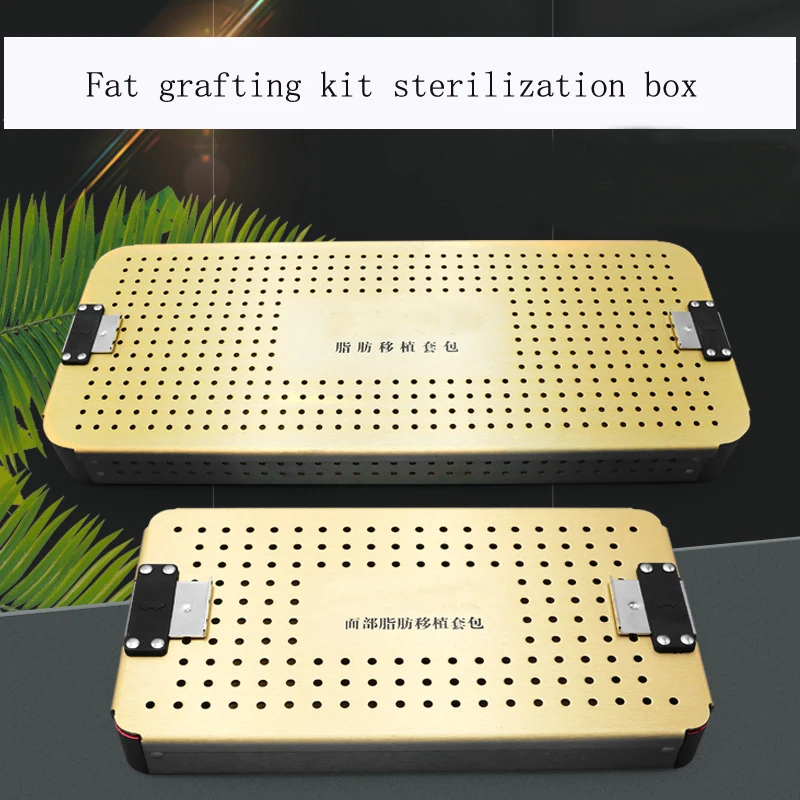 Pump pointer fat transplantation disinfection box high temperature and high pressure aluminum alloy storage box tool