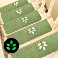 luminous soft stairway stepping mat variety pattern self adhesive non slip water absorption stair carpet mat protector rug