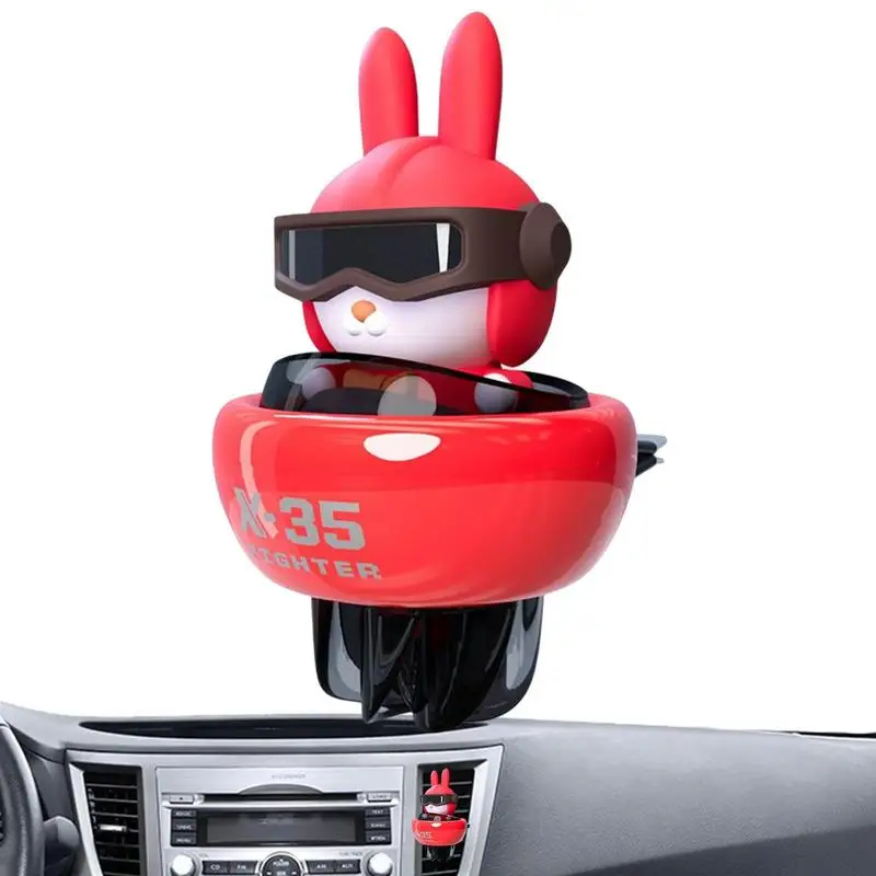 

Little Animal Air Freshener Creative Bunny Pilot Car Air Freshener Car Diffuser Automotive Air Fresheners Car Accessories