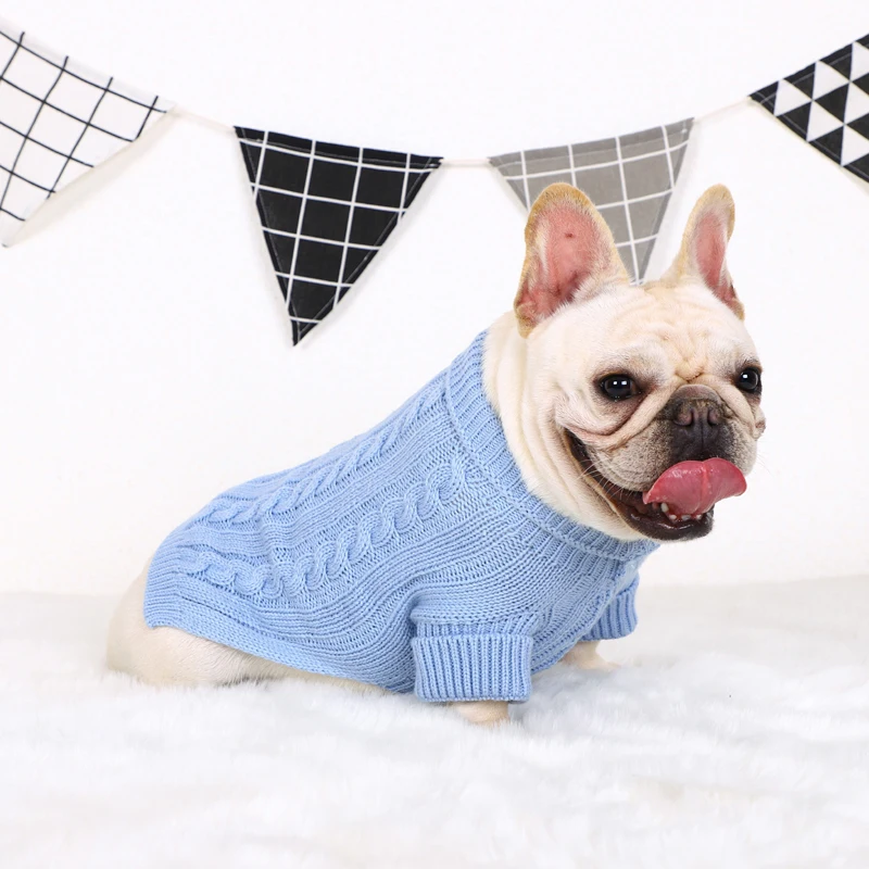 

Cotton Dogs Clothes Knit Long Sleeve Pets Sweater Skirt Chihuahua Bulldog Waistcoat Cute Cats Pullover Fashion Warm Fall Winter