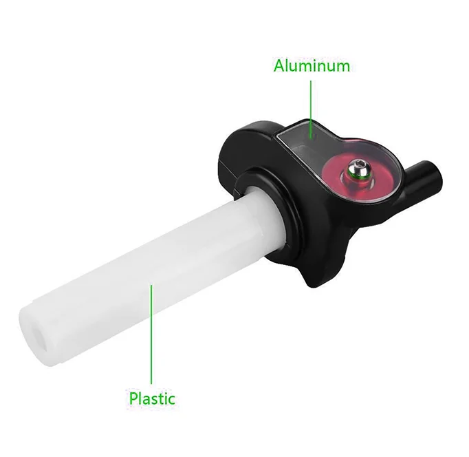 

ZSDTRP-Universal Motorcycle 7/8" 22mm Twist Throttle Assembly Grips CNC Aluminum Silverp For Dirt Pit Bikes ATV GPX SDG Parts