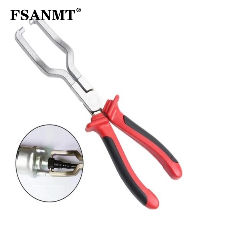 1PC Fuel Line Clip Pipe Plier Disconnect Removal Tool Car Hose Clamp Plier Car Angled Clip Plier Tube Bundle Removal Repair Tool