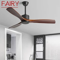 fairy modern ceiling fan with lamp american style vintage wood lights led remote control for home bedroom living room