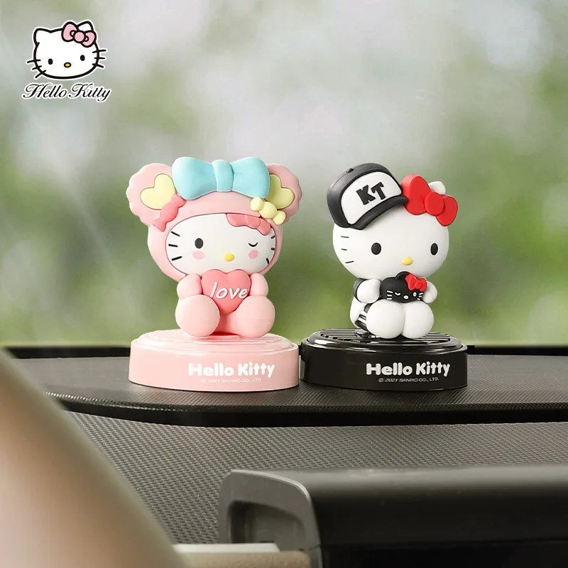 

Kawaii Sanrio аксессуары Hello Kittys мультфильм милый автомобиль воздуховод ароматерапия автомобиль украшение аниме куклы подарок на день рождения
