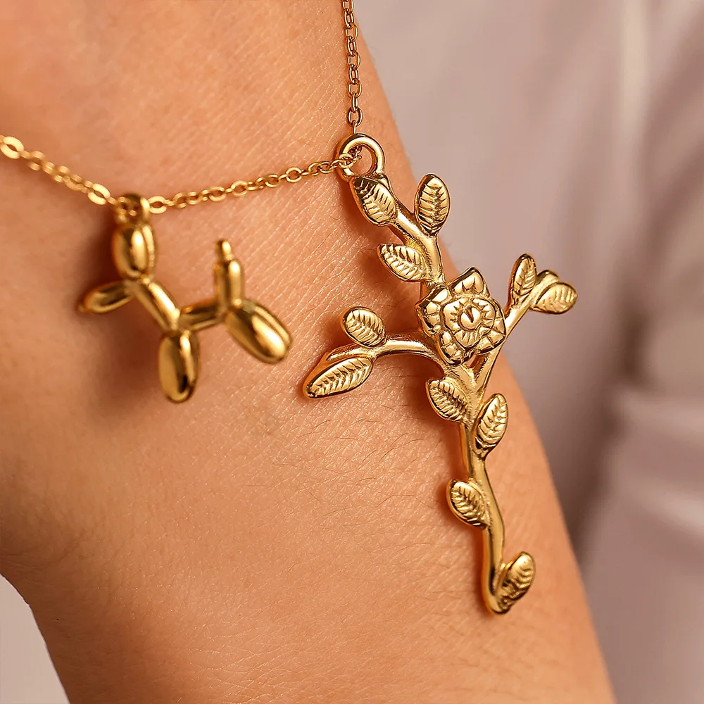 Популярные подвески из нержавеющей стали сделай сам для женщин позолоченные 18 К