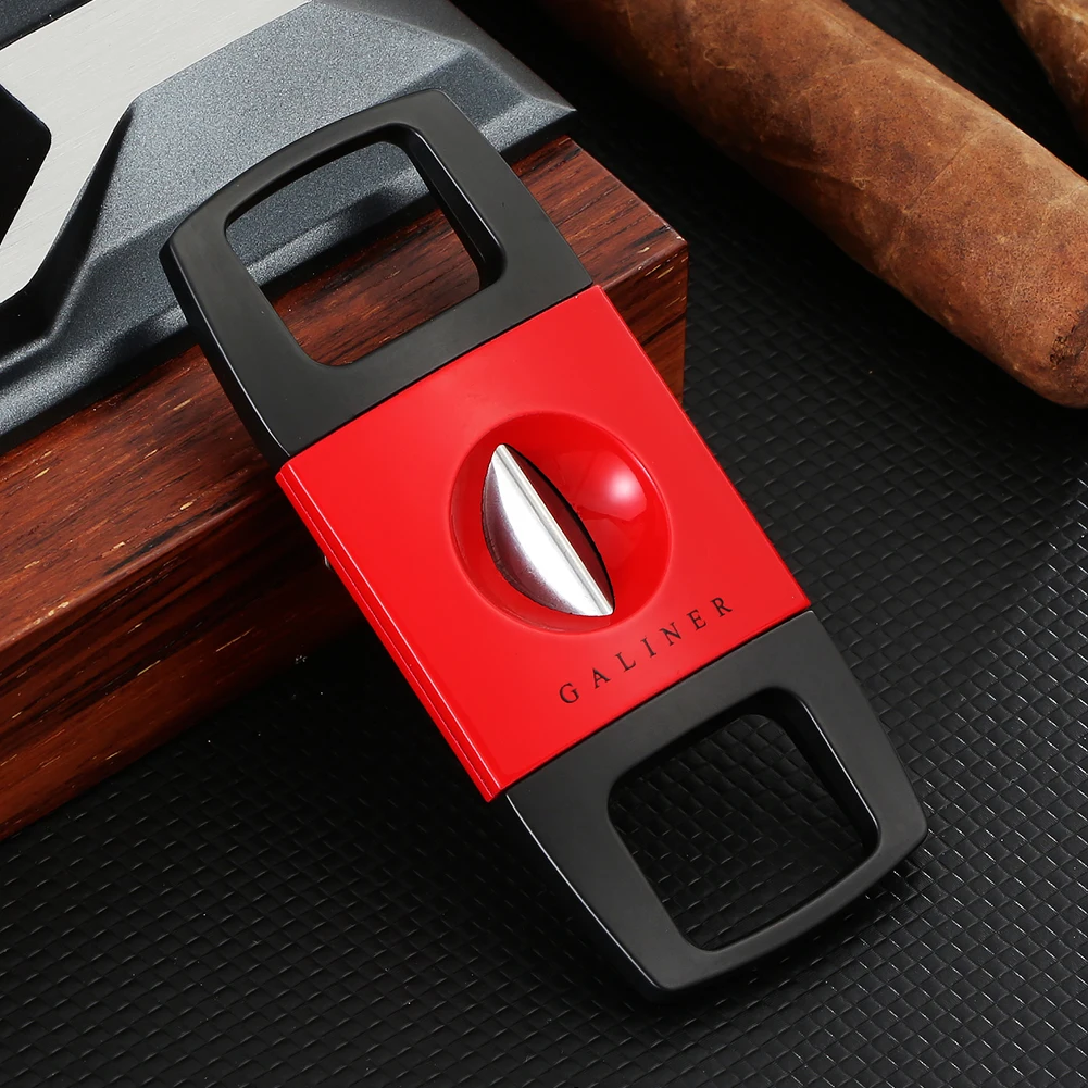 

GALINER Portable Cigar Cutter Guillotine V-Cut Knife Cigar Scissors Mini Sharp Blade Steel Tabacco Cutting Accessories Tool