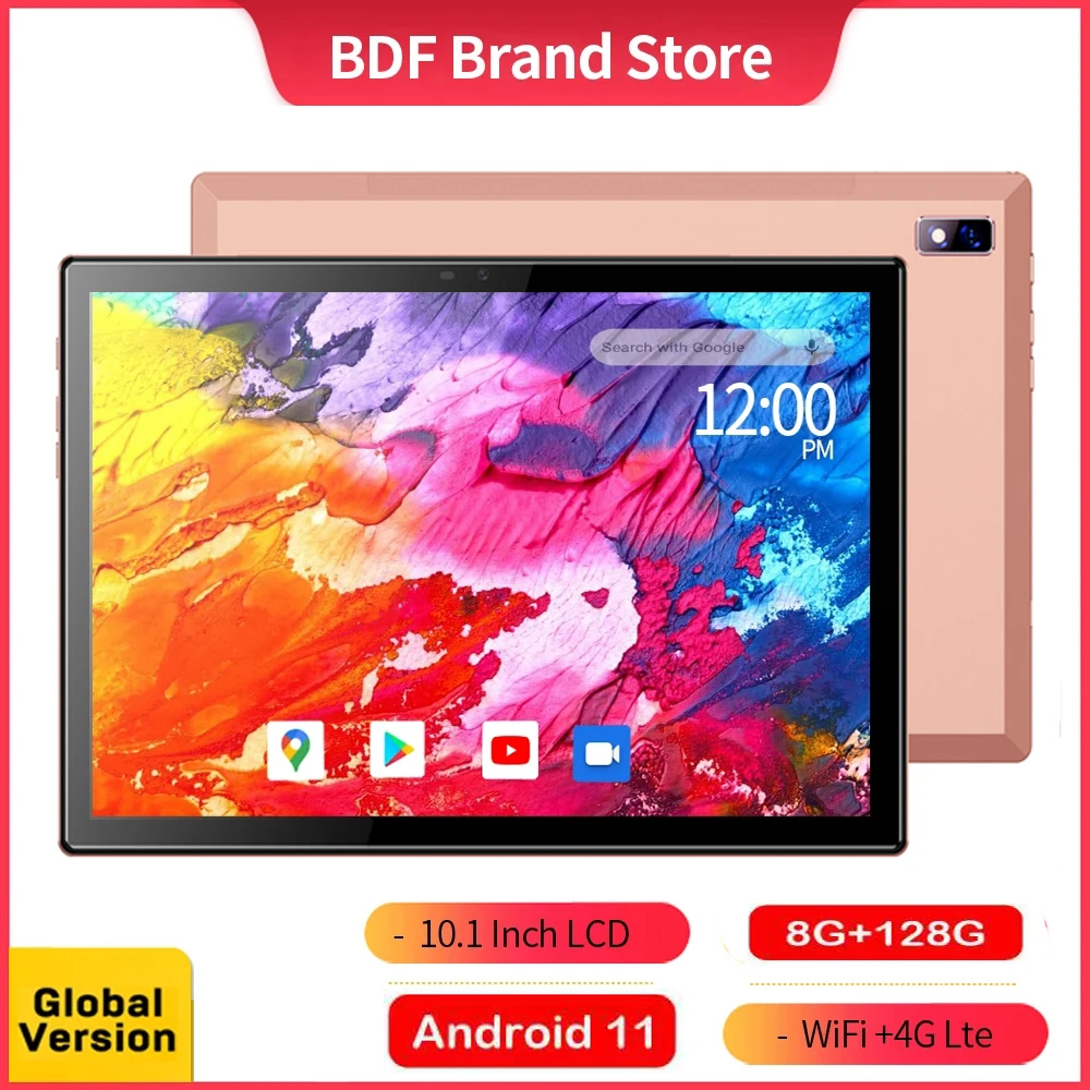 

Планшет на Android, восемь ядер, экран 10,1 дюйма, 8 ГБ + 128 ГБ