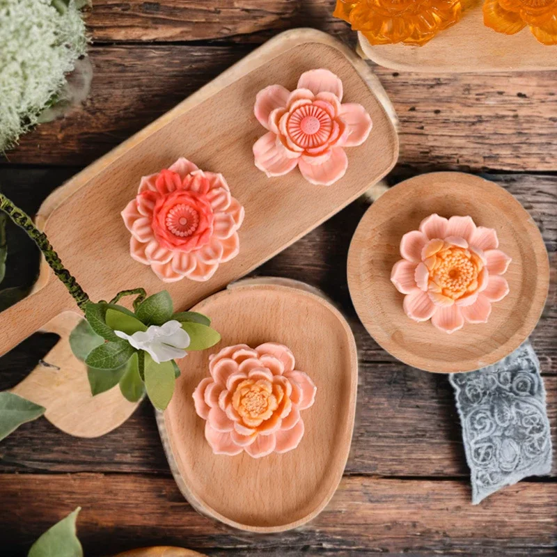 Zackoo DIY 3D лотос-мусс торты искусственный Лотос кондитерские изделия шоколадный