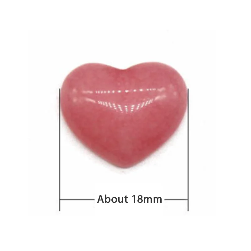 Натуральный камень Crysta украшения в форме сердца шероховатый семь чакр