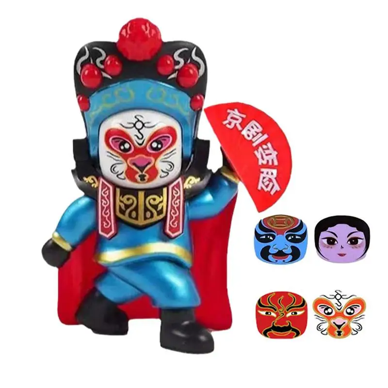 

Face Changing Panda Statue Panda Doll Figures With 4-Style Face Changable Cute And Fun Panda Toy Statues For Home Decor For