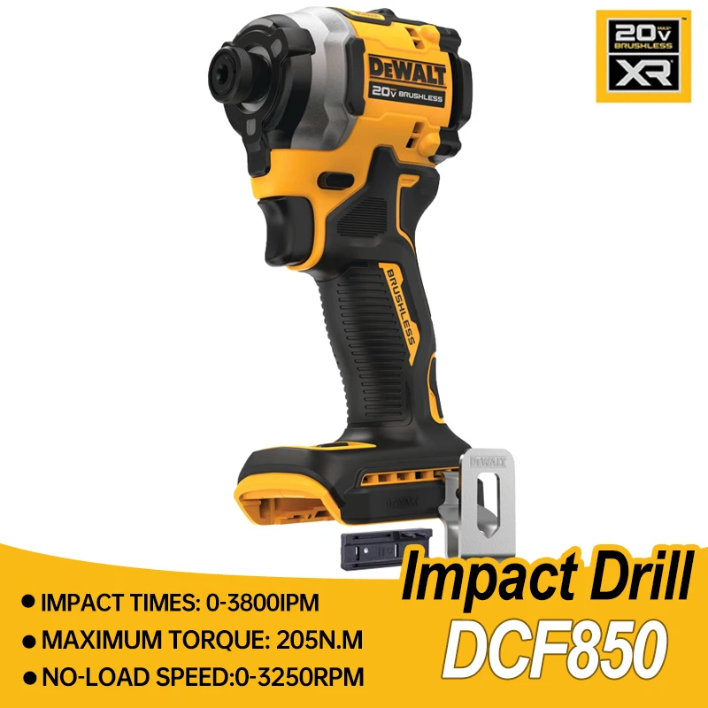 DEWALT 20V MAX Cordless Drill Power Tools Wireless Screwdriver Rechargeable Drill for Electric Screwdriver DCF850N Driller Tool