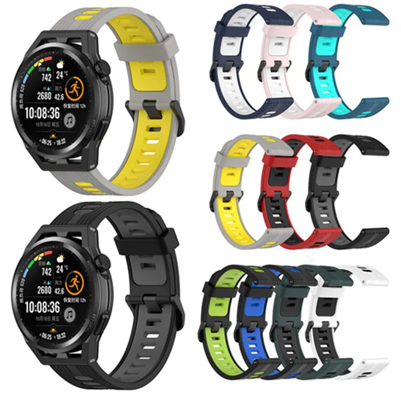 

Силиконовый ремешок Easyfit для смарт-часов HUAWEI WATCH GT Runner/GT 3 46 мм/GT2 Pro, оригинальный браслет для наручных часов 1:1