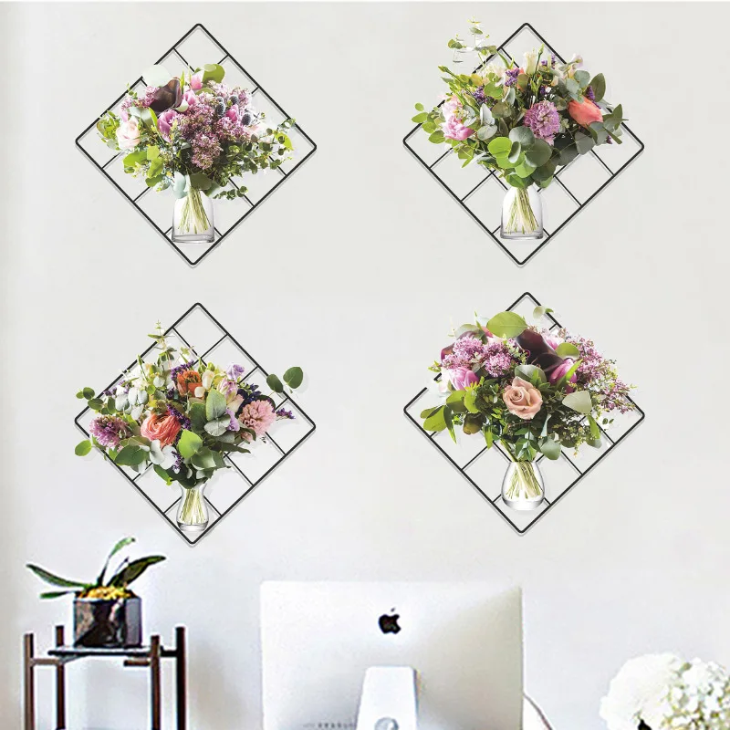 

Vase Printed Wall Stickers are Eco-Friendly Materials that are Easy to Install and Personalized Decoration Fills the Home with V