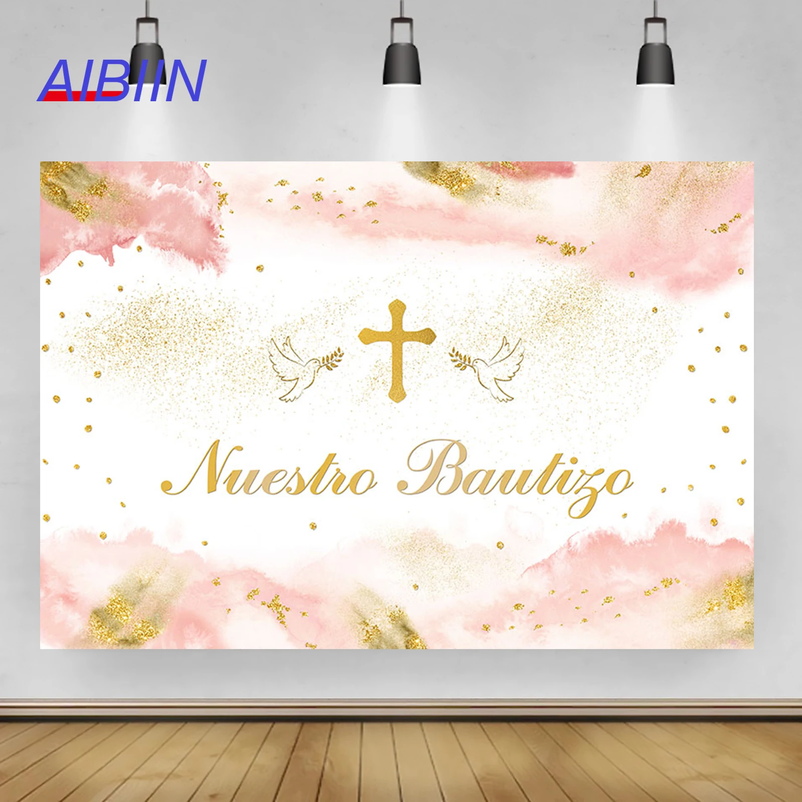 Девушка Крещение Фотография Фон Брызги-чернила Боже благослови крещение Первое