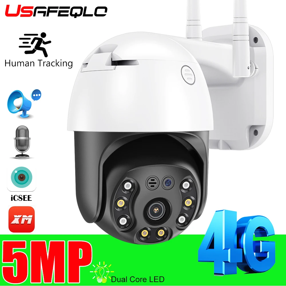 

IP-камера видеонаблюдения, 5 МП, 3 Мп, 2 Мп, 4G, Wi-Fi, 1080P HD, PTZ