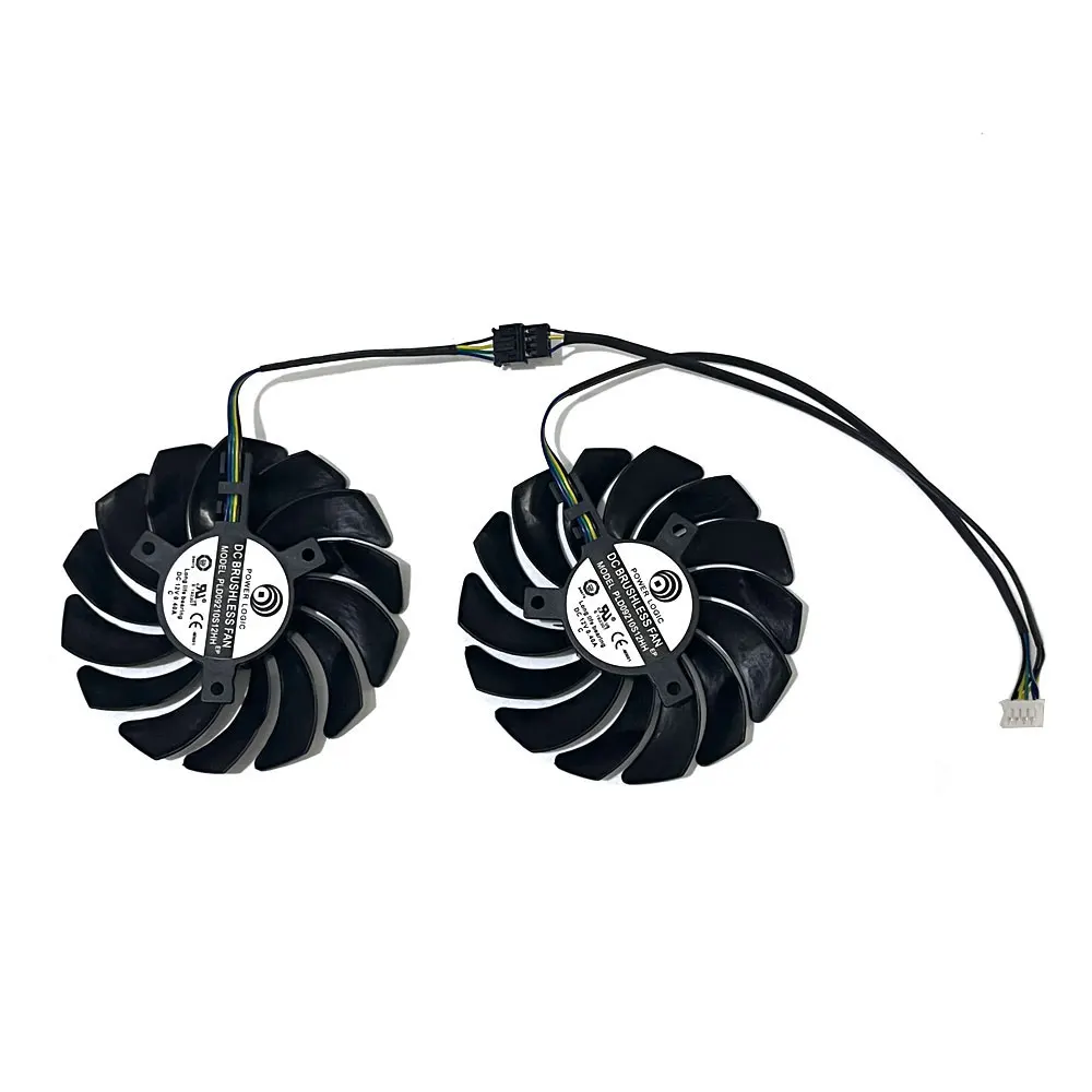 Фото Новый вентилятор охлаждения GPU 87 мм 4-контактный PLD09210S12HH 0.4А для видеокарт MSI Radeon RX 5700 XT 5600 XT MECH OC №5