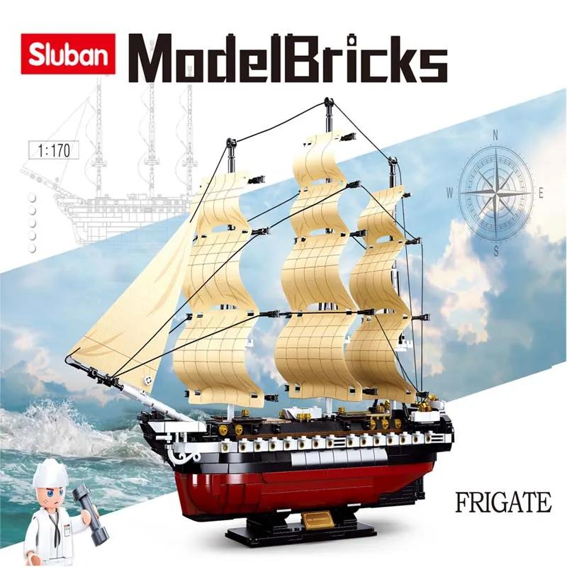 Строительный Комплект Sluban USS 1118 Шт. Модельные Кирпичи Совместимые С Ведущими