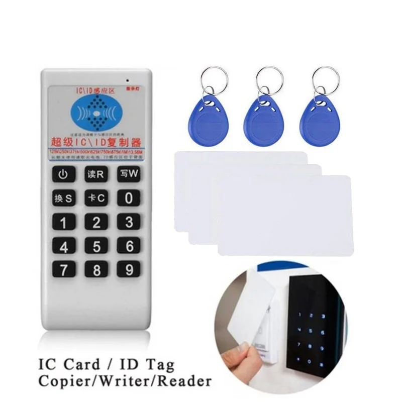 

Handheld 125Khz-13.56MHZ Copier Duplicator Cloner RFID NFC IC Card Reader & Writer And 125KHZ 13.56MHZ Cards Suit Or