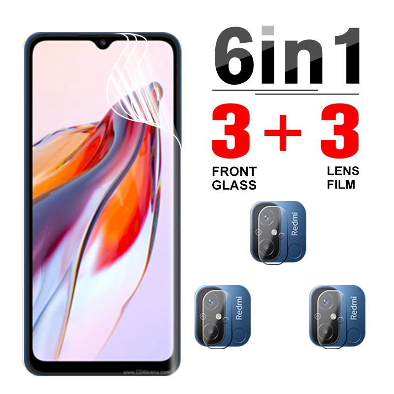 

Гидрогелевая пленка 6 в 1 для Xiaomi Redmi 12C полное покрытие Передняя мягкая пленка xiomi redmi 12 C C12 4g защита для объектива камеры 6,71 дюйма
