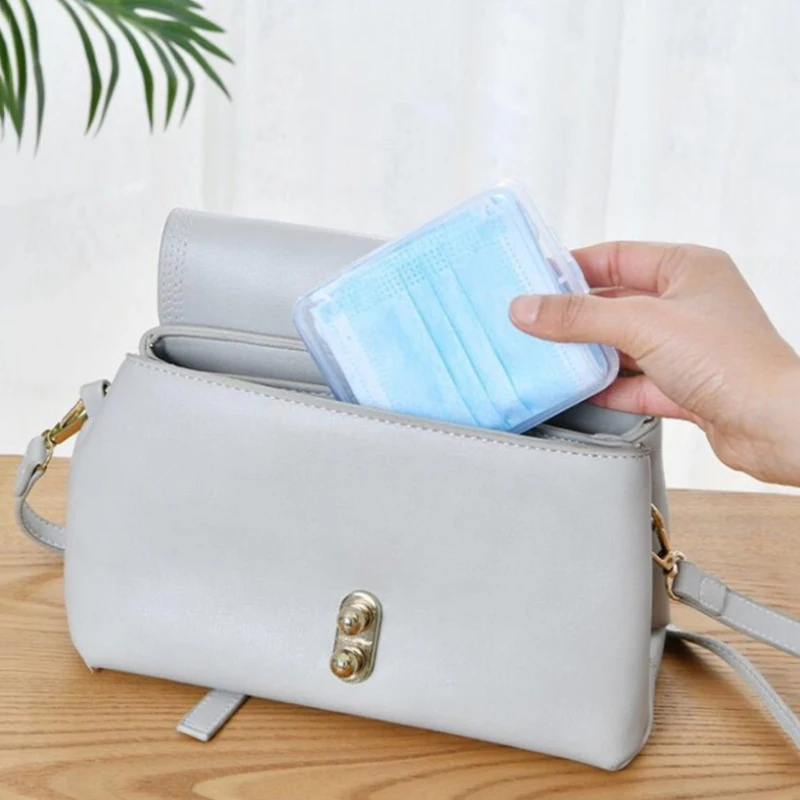 Прозрачный пластиковый органайзер для хранения маски лица макияжа хлопковых