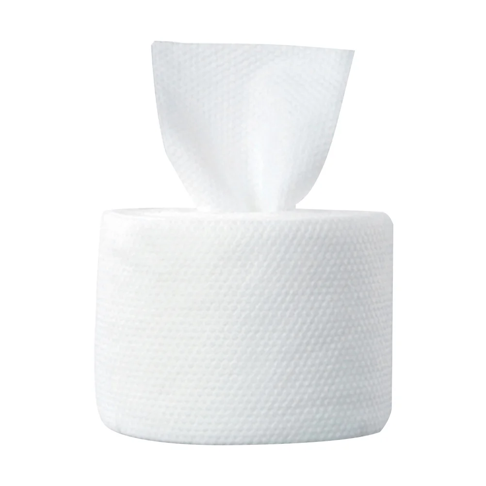

2 Rolls of Face Washing Towels Cotton Wet and Dry Use Cleaning Towel Face Towel Makeup Remover Towel Washcloth