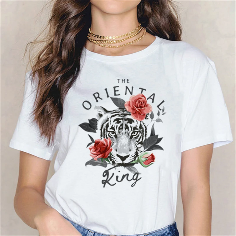 

New Women's T Shirt Print Fashion Casual Harajuku Top Casual Loose Plus Size White T Shirt Summer Short Sleeve Women T Shirt Wom