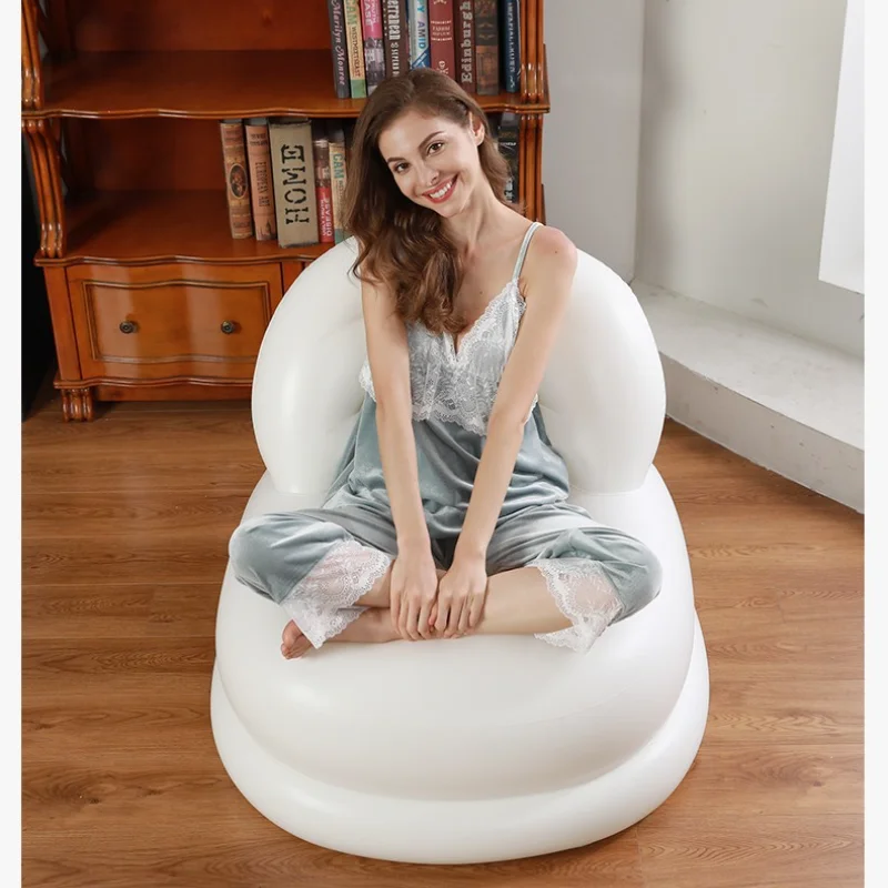 Креативный маленький диван для спальни балкона Одноместный шезлонг надувной