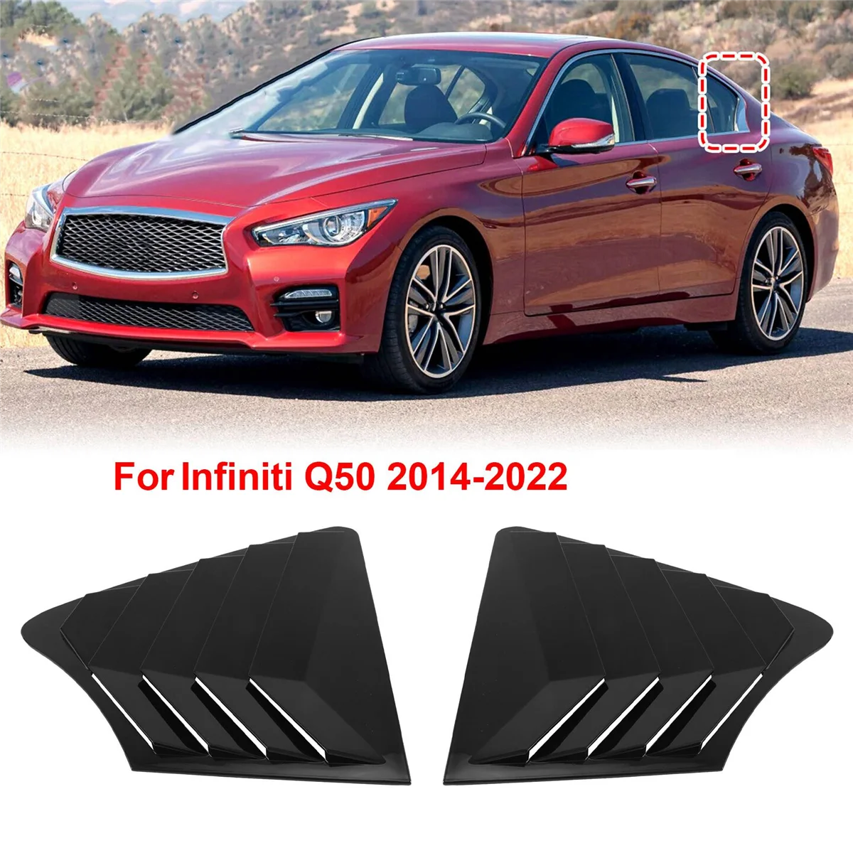 1 пара автомобильных боковых оконных жалюзи дефлектор затвора отделка крышки для