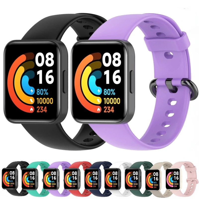 

Sport Silicone Strap For Xiaomi Watch 2 Lite Smart Watch Original Comfortable Adjustable Wristband For Redmi Watch 2 Lite Correa