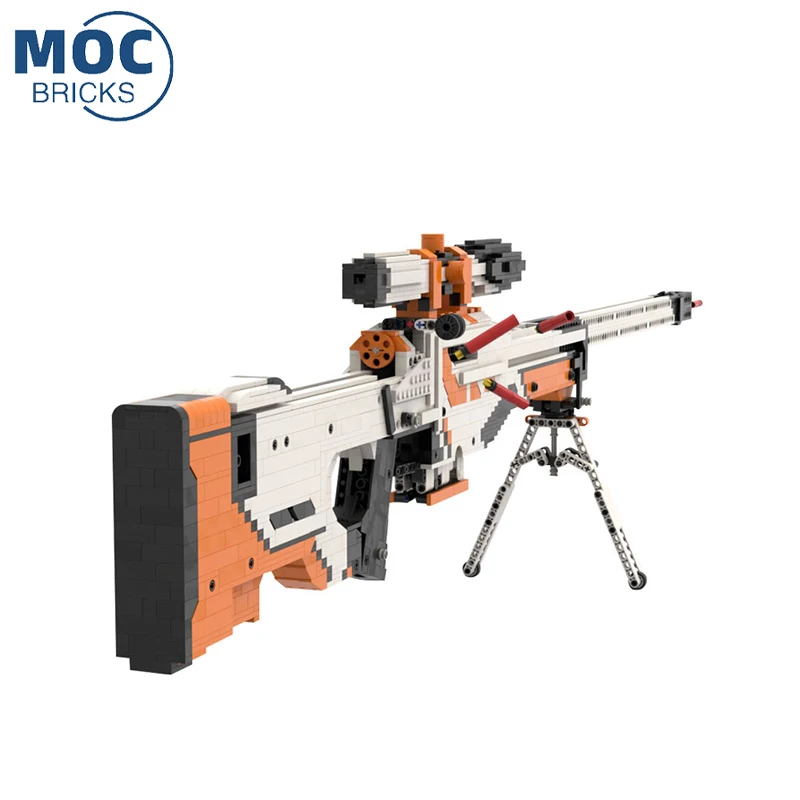 Снайперская винтовка военной серии AWM AWP Barrett набор моделей пистолета сборка