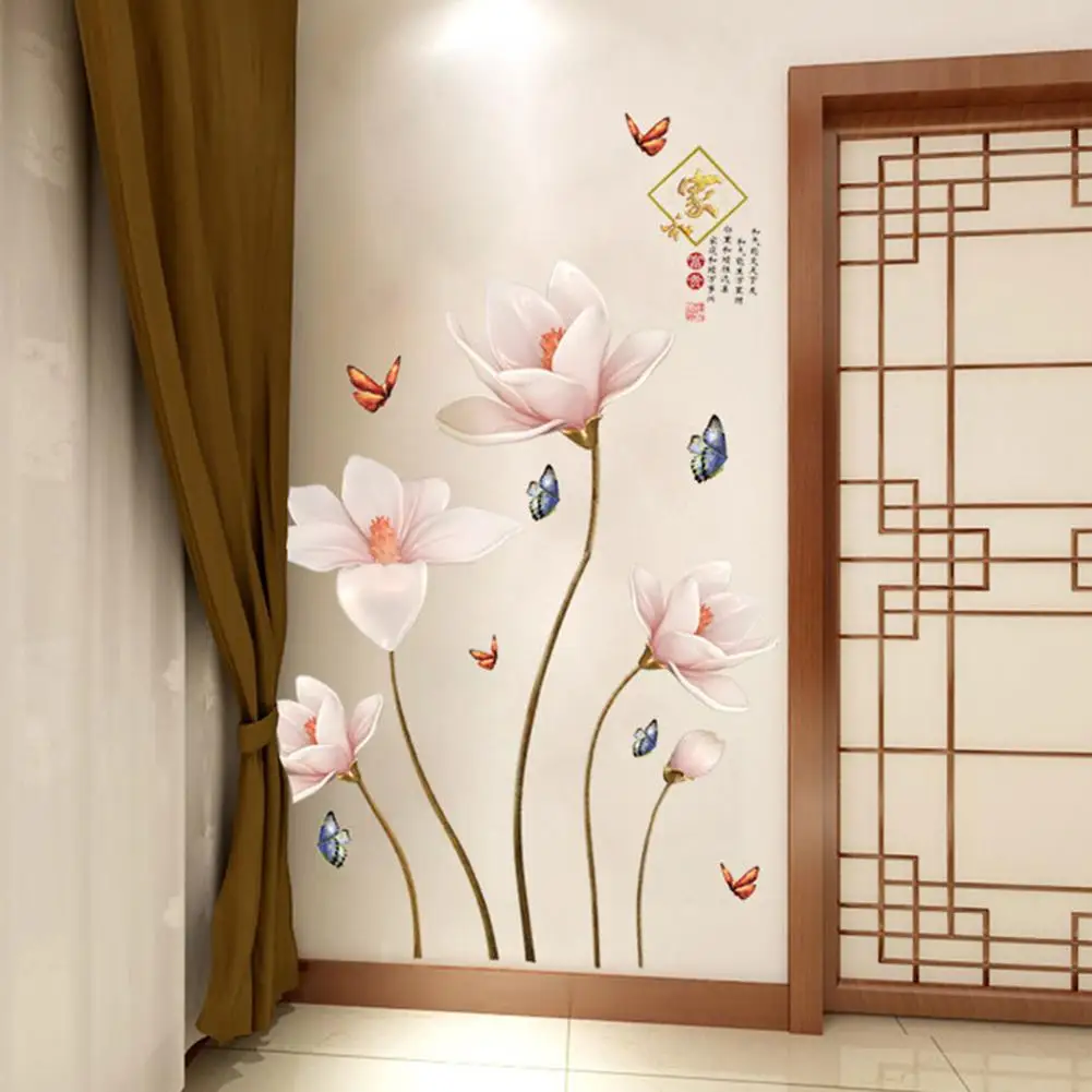 

Removable 3D Flower Wall Sticker Living Room Bedroom Home Decor
