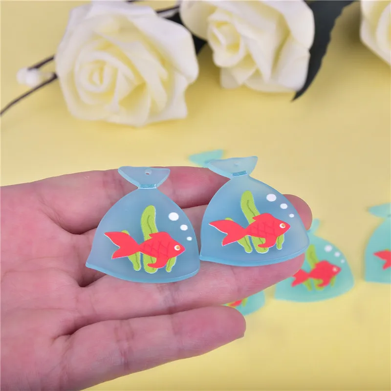 10 Подвесок в виде рыбьей сумки акриловые подвески океаническом стиле для