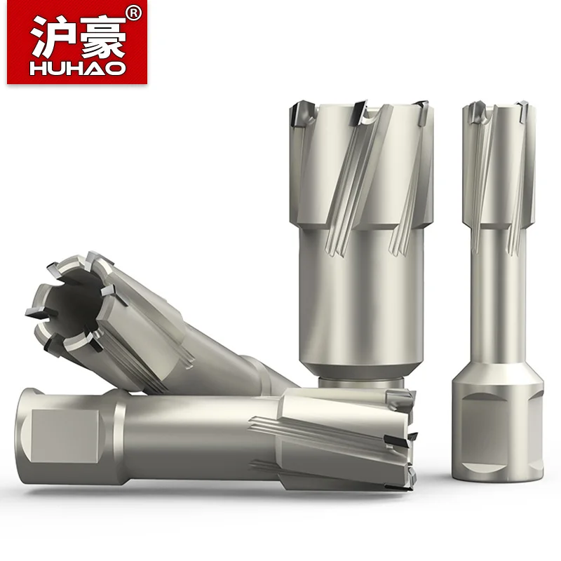 

HUHAO Hole Saw Metal Shank19mm TCT Annular Cutter Tool HSS Drilling Depth 50mm/35mm Core Bit Drilling for Iron Stainless Steel