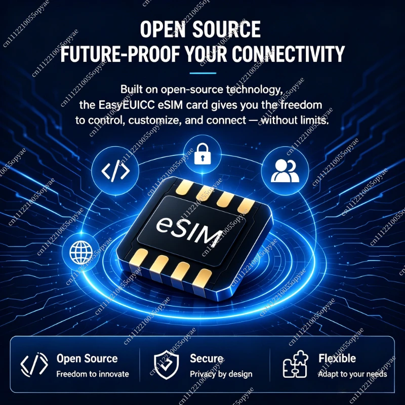 Фото Открытая физическая карта ESIM, поддерживает STK, EasyEUICC, неограниченное программирование, полностью совместима с приложением 9&eSIM, идентична 5ber ESTK. №1