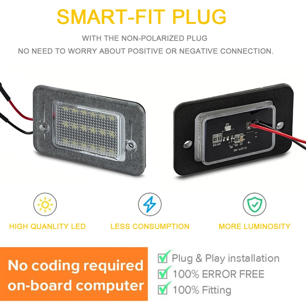 Фонари 18SMD для заднего бампера и номерного знака Land Rover Discovery Series 1 2 L318 задние