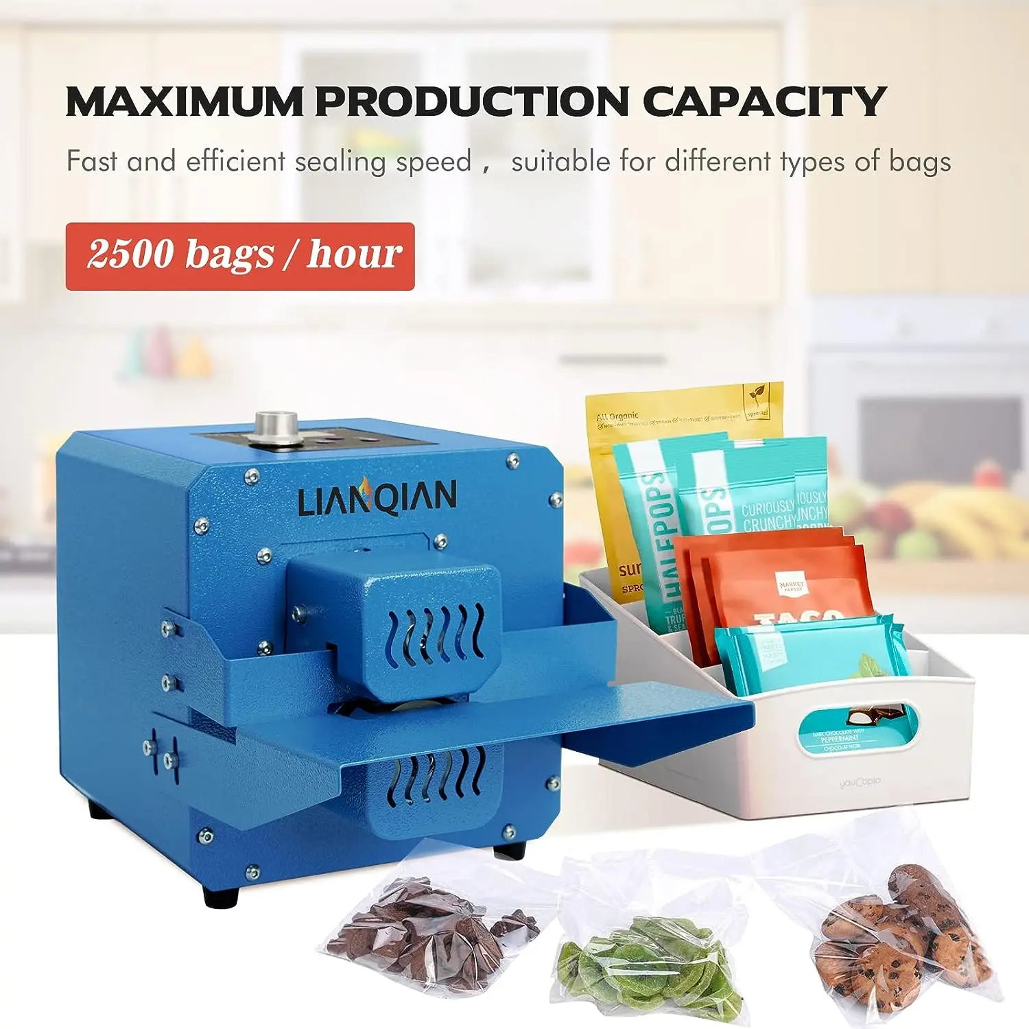 

Sealer Machine,Automatic Plastic Sealing Machine, Continuous Roller Sealer Temperature Control, Bag Sealer,Small Sho