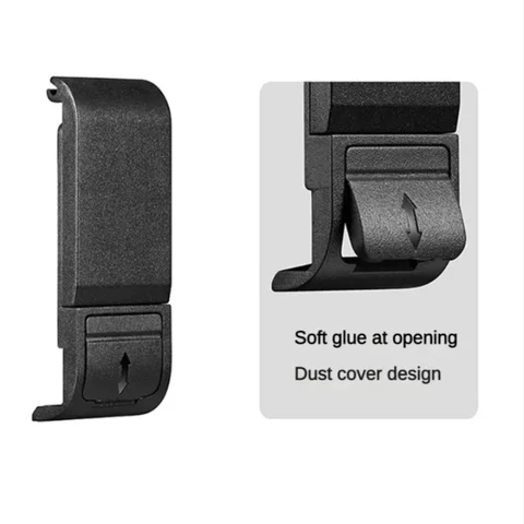 Боковая крышка аккумулятора GEONYIEEK PU542B для GoPro HERO10 Black / HERO9 Black