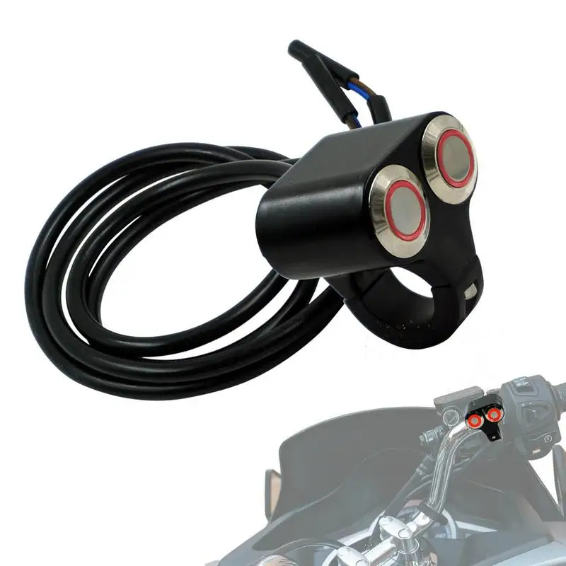 

Motorcycle Button Switch Aluminum Alloy Button For Handlebar Light/Horn Control Switch ATV Accessories For Motorcycles Scooters