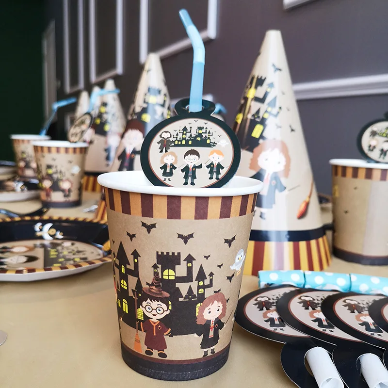

Cartoon Potier Game Theme Stranger Things Theme Birthday Party Decoration Plate Cups Banners Balloons Party Supplies Toy